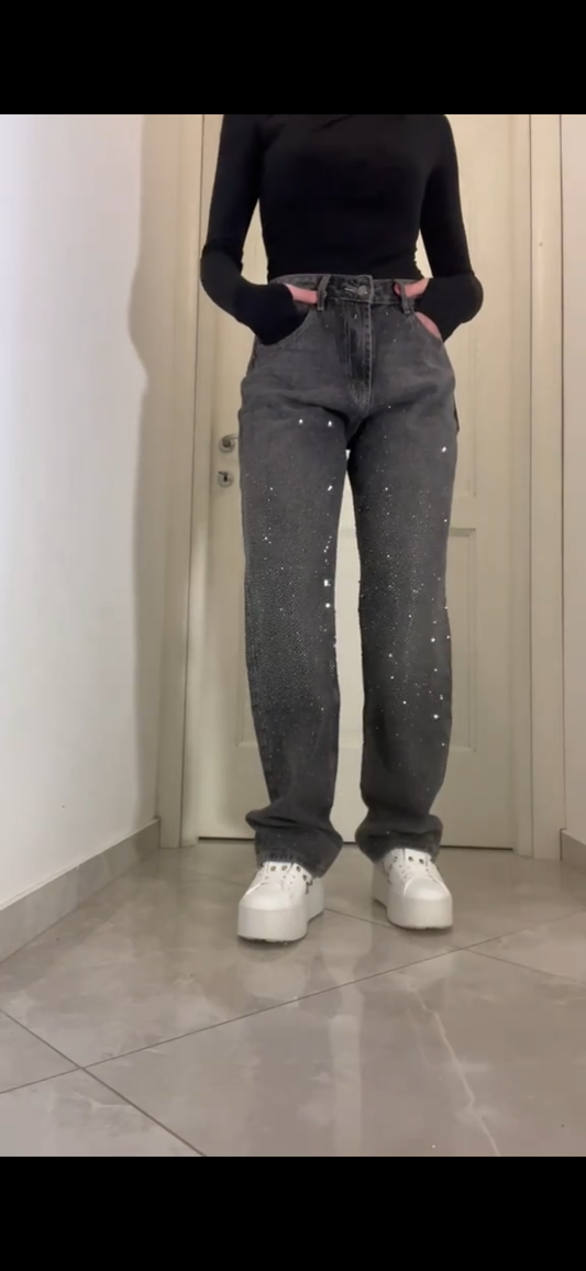 Pantalon Jean Brillante ( Semi ajustado )