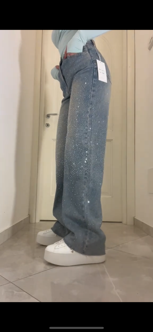 Pantalon Jean Brillante ( Semi ajustado )