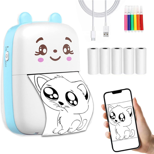 PrintPro® - Mini Impresora Termica Portatil + 1 Rollo de Regalo + ENVIO GRATIS