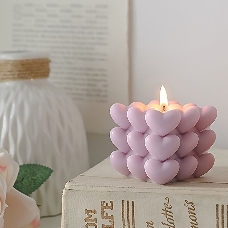 Vela Lily Aromatizadora con forma de Corazones