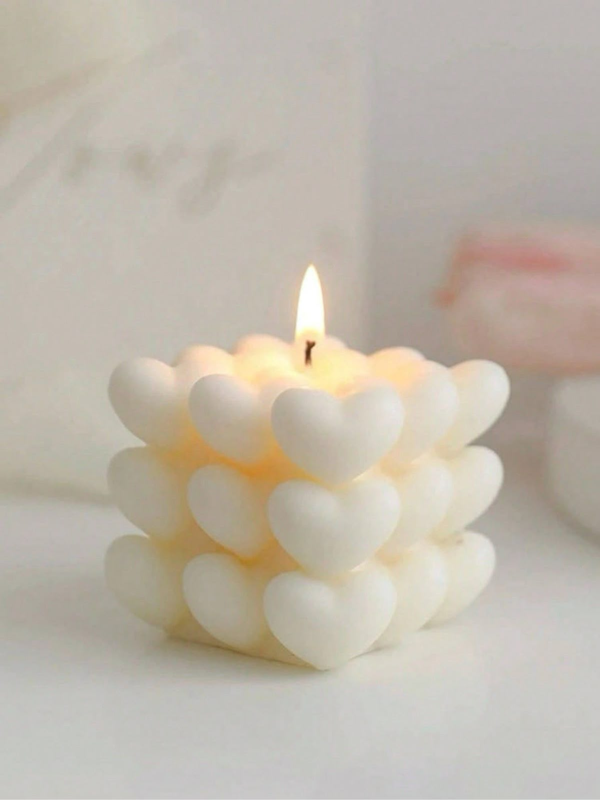 Vela Lily Aromatizadora con forma de Corazones